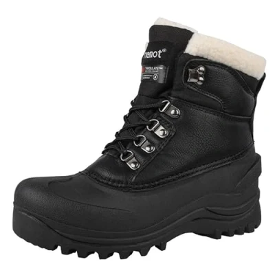 Afbeelding van riemot Winterlaarzen voor dames en heren, waterdichte sneeuwlaarzen, warm gevoerd, winterschoenen, antislip, laarzen, lichte wandelschoenen, trekkingschoenen, werken, skiën, outdoor, winterlaarzen, EU