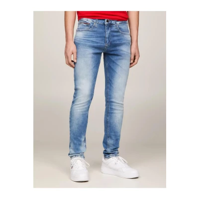 Afbeelding van Tommy Jeans Austin Slim Tapered Wlbs voor heren, Wilson Lichtblauw Stretch, 30W / 32L