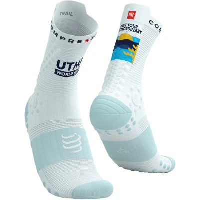 Afbeelding van Compressport Pro Racing Socks Trail V4.0 UTMB 2025 Trailrunsokken
