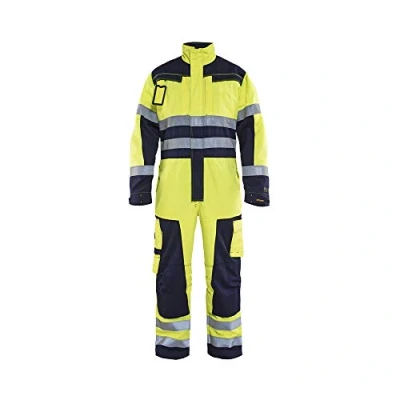 Afbeelding van Blaklader Multinorm overall 6378 1514 High Vis Geel/Marineblauw D116
