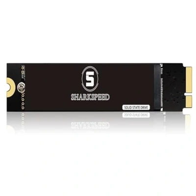 Afbeelding van SHARKSPEED SSD 256 GB interne Solid State Drive Upgrade voor MacBook Air 2012 A1465 A1466 EMC2558 EMC2559 (MacOS voorgeïnstalleerd)