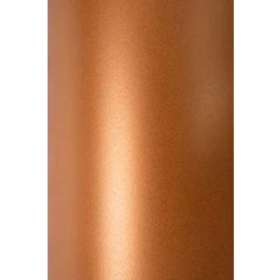 Afbeelding van 10 vel parelmoerkoper 125g papier A5 148x210mm Sirio Pearl Copperplate voor bruiloft verjaardag doop kerstmis uitnodigingen diploma wenskaarten scrapbooking
