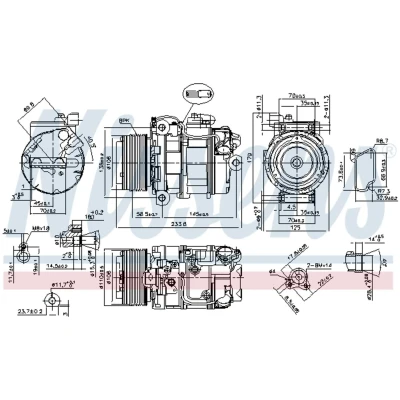 Afbeelding van Nissens Airco compressor 89595