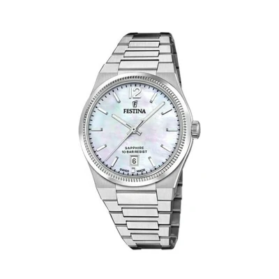 Afbeelding van Festina dameshorloge Swiss Made van staal f20052/1