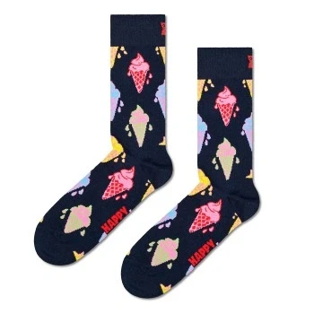 Afbeelding van Happy Socks Sokken Ice cream Blauw/dessin 4146