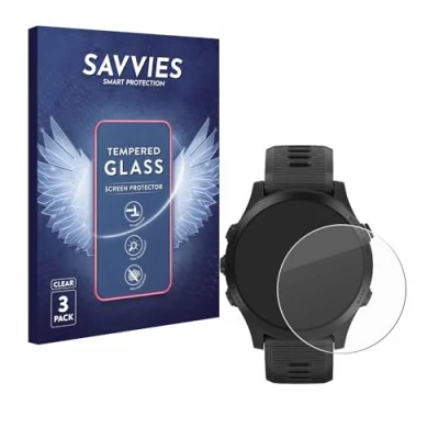 Afbeelding van Savvies Glas Screenprotector voor Garmin Forerunner 945 Gehard Beschermglas 9H (3 Stuks)