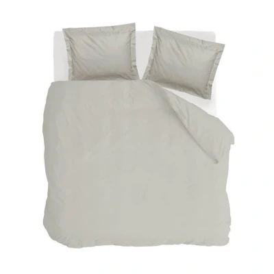 Afbeelding van Walra Dekbedovertrek Forever Cotton Zand 240x220 cm Lits jumeaux Dubbele doorlopende instopstrook 100% Percale katoen