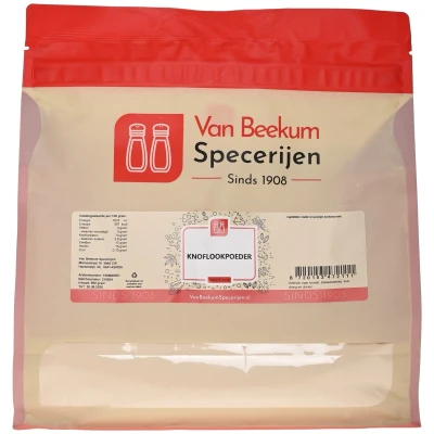 Afbeelding van Van Beekum Specerijen Knoflookpoeder 850 gram (hersluitbare stazak)