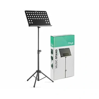 Afbeelding van Stagg MUS C5T Orkestlessenaar Orchestral Music Stand muziekstandaard Zwart