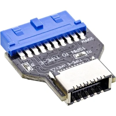 Afbeelding van InLine USB 3.0 moederbord naar 3.2 Type E Key A adapter intern, Controlekaart