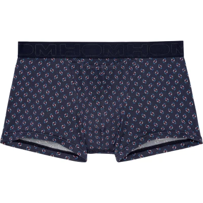 Afbeelding van HOM Cyrus Boxer briefs H01 Navy print mannen S