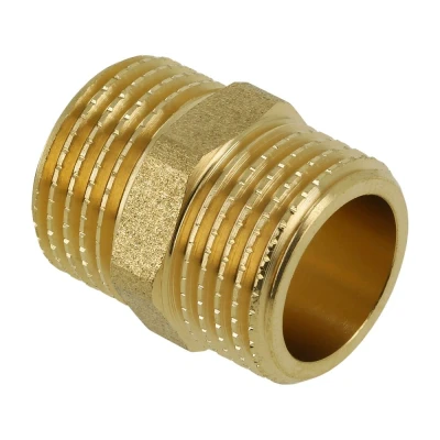 Afbeelding van Bonfix Messing Dubbele nippel 2 1/2&quot;