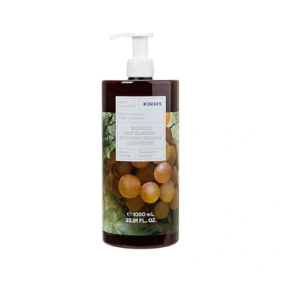 Afbeelding van KORRES SANTORINI GRAPE Revitaliserende douchegel in XXL formaat, met heerlijke geur van fruitige druiven, jumbo size, veganistisch, 1 l
