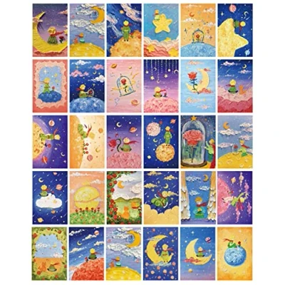Afbeelding van TuYines ansichtkaarten, set van 30 stuks, vintage motivatie spreuken en citaten, retro met het thema liefde, vriendschap, ansichtkaart voor kinderen