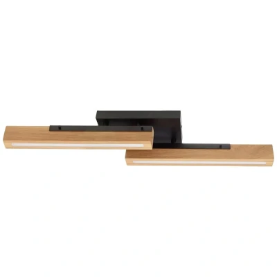 Afbeelding van Deko Light MADERA 348147 Plafondopbouwarmatuur LED vast ingebouwd Energielabel: F (A G) 15 W Zwart