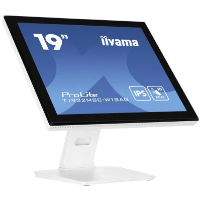 Afbeelding van Iiyama PROLITE WHITE PCAP Touch Touchscreen monitor Energielabel: E (A G) 48.3 cm (19 inch) 1280 x 1024 Pixel 5:4 14 ms HDMI, DisplayPort, VGA,