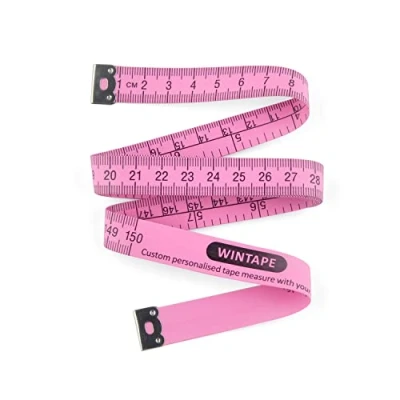 Afbeelding van WINTAPE Kleermaatlint / meetlint lichaam lichaamsmaten lichaamsmeetlint, 150 cm (roze)