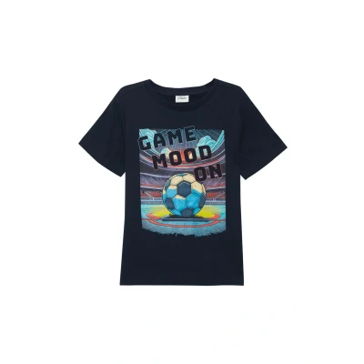Afbeelding van s.Oliver MIT Front Tshirt print voor kinderen, Maat: 92/98, Navy