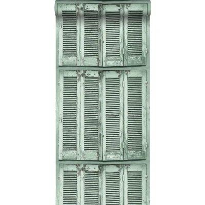 Afbeelding van Leen Bakker ESTAhome Behang Franse Luiken Verd Groen 53cm X 10,05 M Vlies