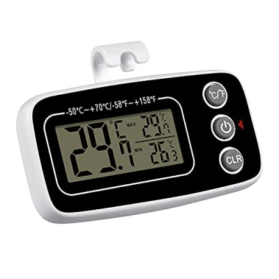 Afbeelding van Vicloon Koelkast Thermometer Digitale Thermometer, Magnetische LCD Temperatuurmonitor Waterdichte Vriezer Kamer voor Keuken Thuis