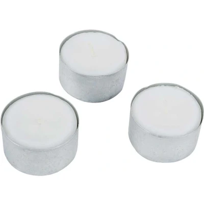 Afbeelding van Cosy&amp;Trendy Theelicht Met Huls 8 uren Wit Set 50