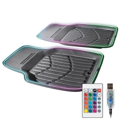 Afbeelding van LED rubbermat Glow, deurmat met band, rubber licht, auto deurmatten verschillende lichtfuncties 14508
