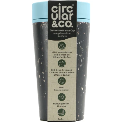 Afbeelding van Circular&amp;Co. Circular Cup 340 ml Zwart/Blauw