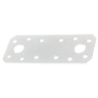 Afbeelding van Alberts wit 330026 platte connector kunststof gecoat 96 x 35 mm