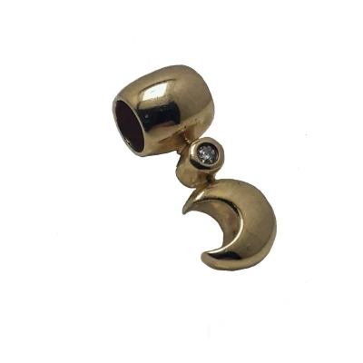 Afbeelding van Hanger geel goud 14 krt diamant 0.01 crt Verlinden juwelier