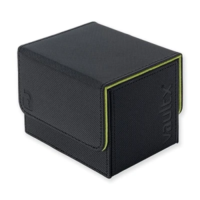 Afbeelding van Vault X Exo Tec Modular Sideloading Deck Boxmodule voor 100+ TCG kaarten, afneembaar magneetdeksel, geschikt commandant en standaard verzamelkaarten (zwart/elektrisch groen)