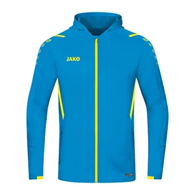 Afbeelding van Jas met kap Challenge JAKO blauw/fluogeel / 3XL
