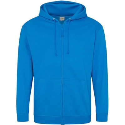 Afbeelding van Vegan Hoodie met ritssluiting en capuchon Sapphire Blue L