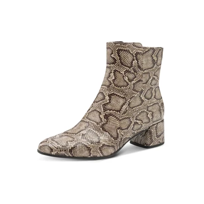 Afbeelding van MARCO TOZZI Enkellaarsjes beige / lichtbeige bruin