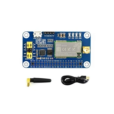 Afbeelding van Waveshare SX1268 LoRa HAT for Raspberry Pi Spread Spectrum Modulation 433MHz Frequency Band Allows Data Transmission up to 5km Through Serial Port Supports Wireless Parameter Configuration