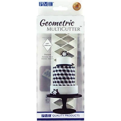 Afbeelding van PME Geometrische MultiCutter voor Cake Design Diamant, Klein formaat, 0.75 Inch