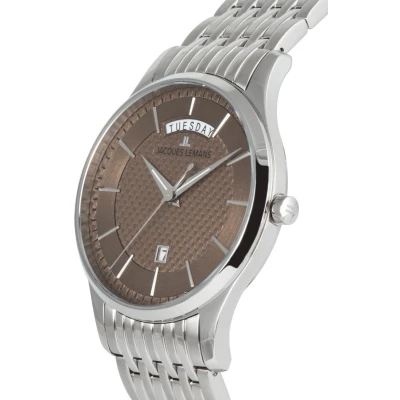 Afbeelding van Datum horloge London Brown