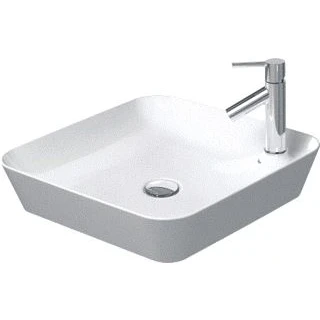 Afbeelding van Duravit cape cod opzetwastafel 460 mm wit hoogglans met kraangat wondergliss 23404600001