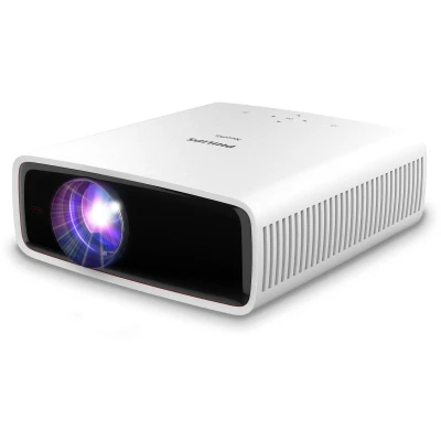 Afbeelding van Philips, Neopix 550, thuisbioscoopprojector, geavanceerde beeldcorrectie, Full HD 1080p, led lichtbron, wifi spiegelmodus, stereogeluid, aangesloten besturingssysteem, wit