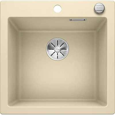 Afbeelding van Blanco 523682 Pleon 5 Silgranit PuraDur met afvoerafstandsbediening champagne