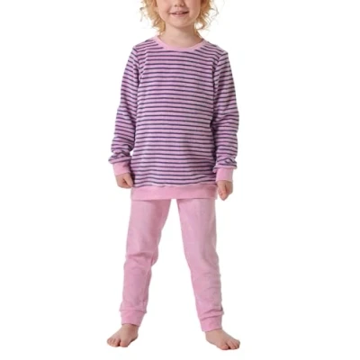 Afbeelding van Schiesser World Pyjama voor kinderen, Maat: 92, Rosa blau