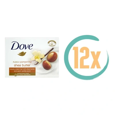 Afbeelding van Dove Shea Butter Zeep 3 x 4 stuks
