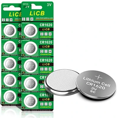 Afbeelding van LiCB 10 stuks CR1620 3V lithium knoopcellen CR 1620 batterijen