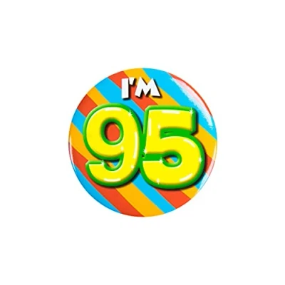 Afbeelding van Paperdreams Button verkeersbord Klein 80 Jaar