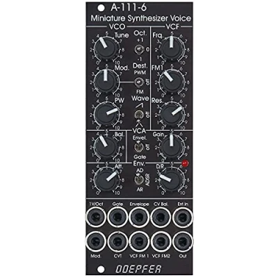 Afbeelding van Doepfer A 111 6V Mini synthesizer Vintage (Black) Voice modular
