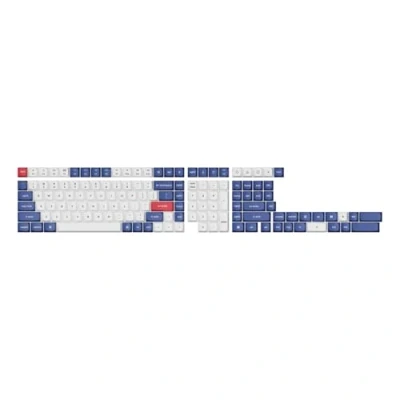 Afbeelding van Keychron Blue and White Keycaps Double Shot PBT OSA Full Set ANSI