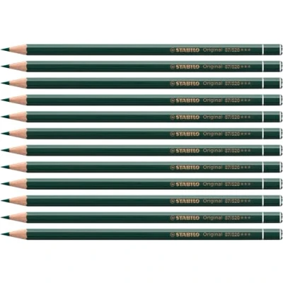 Afbeelding van Premium kleurpotlood STABILO Original 12 stuks chroomgroen donker