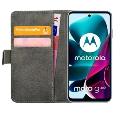 Afbeelding van Mobilize PU leer Book Case Zwart Motorola Moto G200