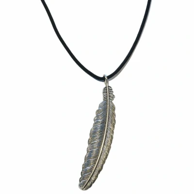 Afbeelding van Lange Ketting Veer Metaal Allergievrij Charme Bijoux