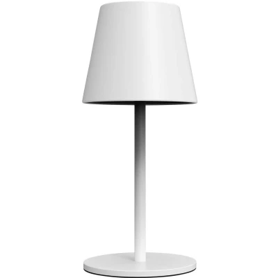 Afbeelding van m e modern electronics LUNA 80 W 41434 Tafellamp met accu LED vast ingebouwd 3 Wit