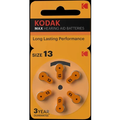 Afbeelding van KODAK Gehoorbatterijen Hearing Aid KP13 6 stuks